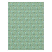 Boho Chic Diamond Patchwork Aquamarine Seeafoam Tischdecke (Vorderseite)
