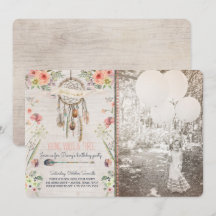 Boho Chic Dreamcatcher Geburtstags-Party Einladung