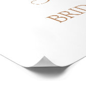 Boho chic Dried Palms Bridal Begrüßungszeichen Poster (Ecke)