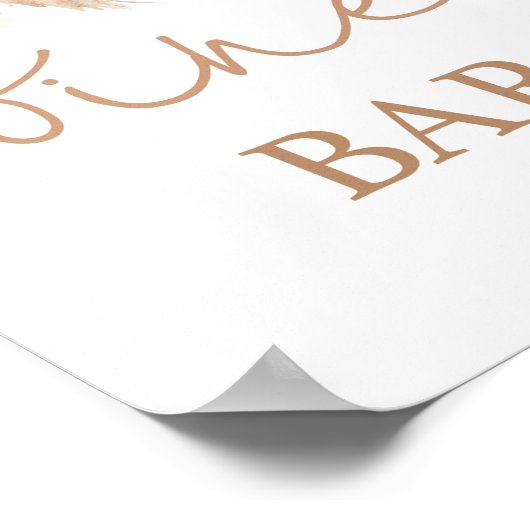 Boho chic Driven Palms Weinzeichen Poster (Ecke)