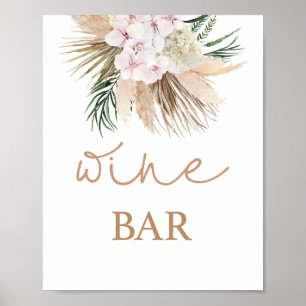 Boho chic Driven Palms Weinzeichen Poster