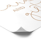 Boho chic Drives Palms Karten und Geschenke-Zeiche Poster (Ecke)