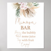 Boho chic Drives Palms Mimosa Bar Poster (Vorne)