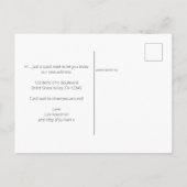 Boho Chic Driving Palm and Pampas Grass Moving Ankündigungspostkarte (Rückseite)