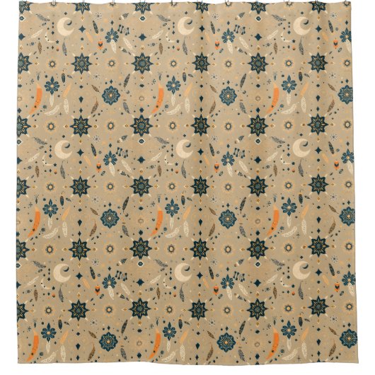 Boho-Chic-Duschvorhang – Freiheitsliebend Duschvorhang (Vorderseite)