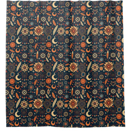 Boho Chic Duschvorhang - freischaltet (Vorderseite)