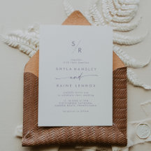 Boho Chic Dusty Lila Monogram Wedding