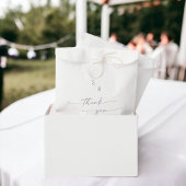 Boho Chic Dusty Lila Monogram Wedding Geschenktütchen