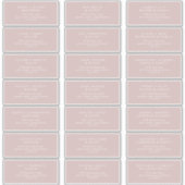 Boho Chic Dusty Rose Pink Guest Address Labels (Vorderseite)