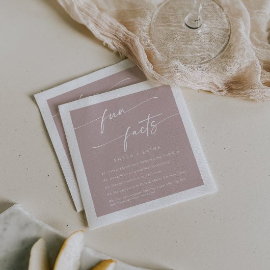 Boho Chic Dusty Rose Pink Wedding Fun Fakt Neapel Serviette