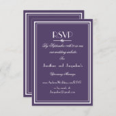Boho-chic-E-Mail-Website Hochzeit der RSVP-Karte RSVP Karte (Vorne/Hinten)