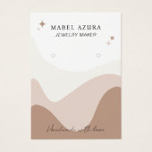 Boho chic earth tone Jewelmaker Qr Logo Ohrring (Vorderseite)