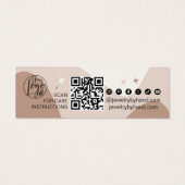 Boho chic earth tone Jewelmaker Qr Logo Ohrring (Rückseite)