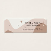 Boho chic earth tone Jewelmaker Qr Logo Ohrring (Vorderseite)