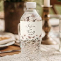 Boho Chic Earthtone Wildblumen Simple Wedding
