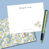 Boho Chic Edelweiss Alpenraum Wildblume Grün Dankeskarte