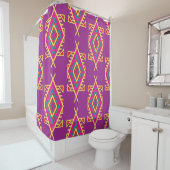 Boho Chic: Ethnische nahtlose Ornamente Duschvorhang (Beispiel)