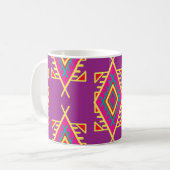 Boho Chic: Ethnische nahtlose Ornamente Kaffeetasse (Vorderseite Links)