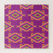 Boho Chic: Ethnische nahtlose Ornamente Puzzle (Horizontal)
