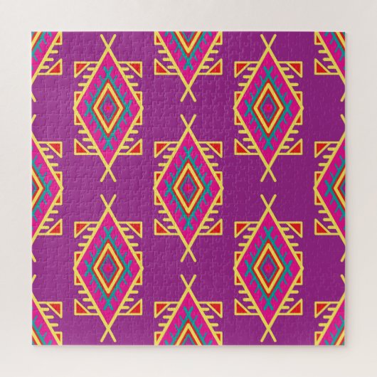 Boho Chic: Ethnische nahtlose Ornamente Puzzle (Vertikal)