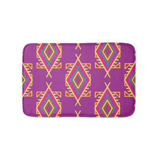 Boho Chic: Ethnisches nahtloses Ornament Badematte