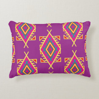 Boho Chic: Ethnisches nahtloses Ornament Dekokissen