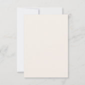 Boho Chic Fall Wildblume Arch RSVP Karte (Rückseite)