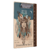 Boho Chic Fearless Girl Artwork mit Ruler Edge Klemmbrett (Rechts)