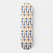 Boho chic feather Arrow Native Pattern Skateboard (Vorderseite)