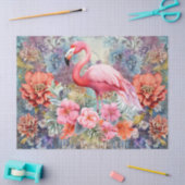 Boho Chic Flamingo Dekoupage Tissue Paper Seidenpapier (Basteln)