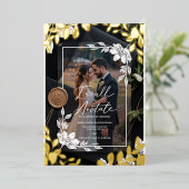 "Boho Chic Floral Acrylic Hochzeit Einladung mit (Stehend vorne)