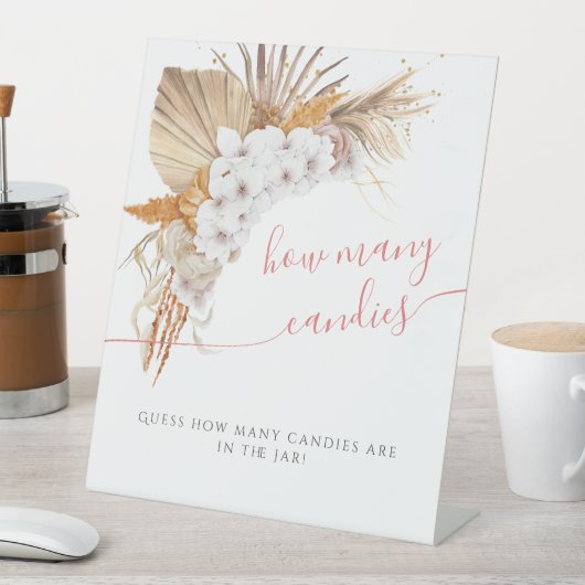 Boho Chic Floral Baby Dusche wie viele Kanadier Sockelschild (In Situ)