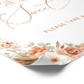 Boho Chic Floral Babys sind süß  Poster (Ecke)