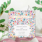 Boho Chic Floral Gold Wildblume Garden Wedding Save The Date