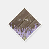 boho chic floral, lavening, Cocktail Paper Napkins Serviette (Ecke)