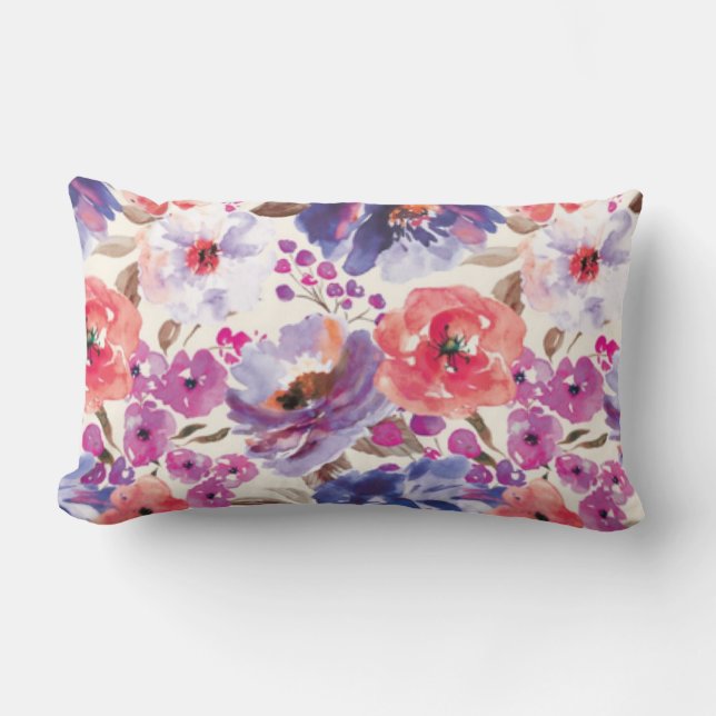 BoHo Chic Floral Lendenkissen (Vorderseite)