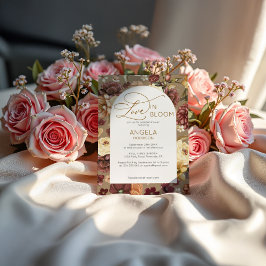 Boho Chic floral Liebe in Bloom Brautparty Einladung