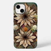 Boho chic floral mandala iPhone Fall Case-Mate iPhone Hülle (Rückseite)