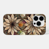 Boho chic floral mandala iPhone Fall iPhone Hülle (Rückseite (Horizontal))