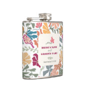 Boho Chic Floral Mitte des Jahrhunderts Retro Hoch Flachmann (Rechts)