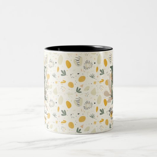 Boho Chic Floral Monogram Tasse - Harper (Mittel)