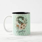 Boho Chic Floral Monogram Tasse - Sophia (Links)
