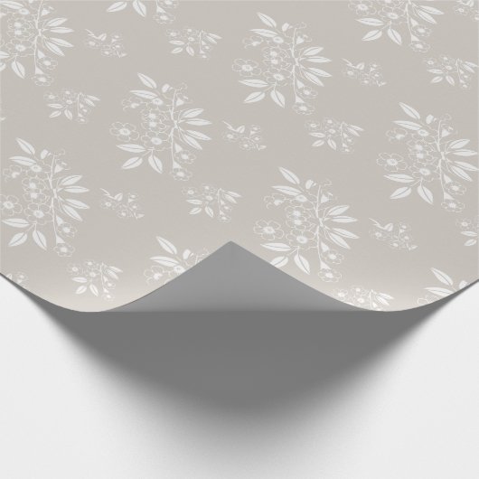 Boho Chic Floral Pattern Ästhetik Geschenkpapier (Ecke)