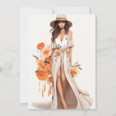 Boho Chic Floral Postcard (Vorderseite)
