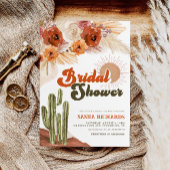 Boho Chic Floral Rustic Wüste Brautparty Einladung