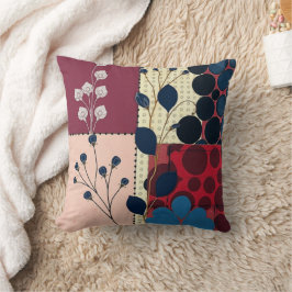 Boho Chic Floral Throw Kissen