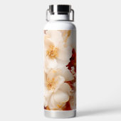 Boho Chic Floral Watercolor Artistic Trinkflasche (Rückseite)