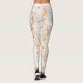 Boho Chic Floral Watercolor Leggings (Rückseite)