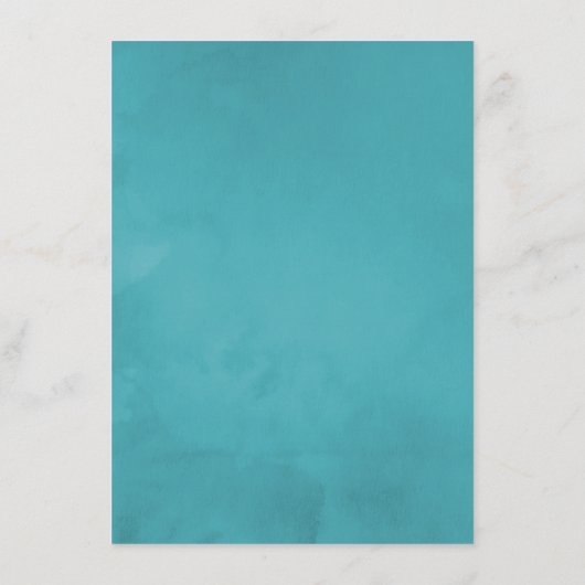 Boho Chic Floral Wedding Menükarte (Rückseite)