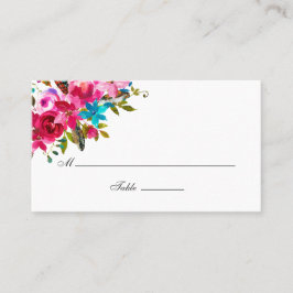 Boho Chic Floral Wedding Platzkarte